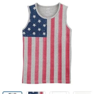 Carters Size 3T American Flag Patriotic Stars and Stripes Tank Top